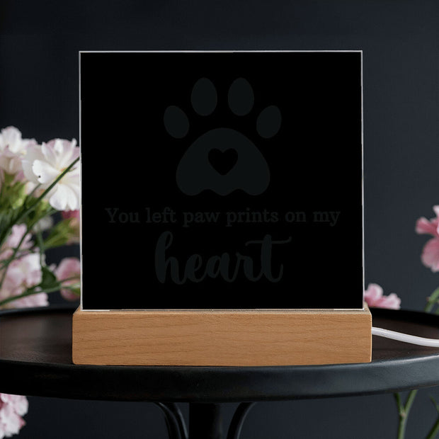 Keepsake Acrylic Bundle - You Left Pawprints In My Heart