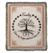 Family Roots, Celtic Tree Woven Blanket